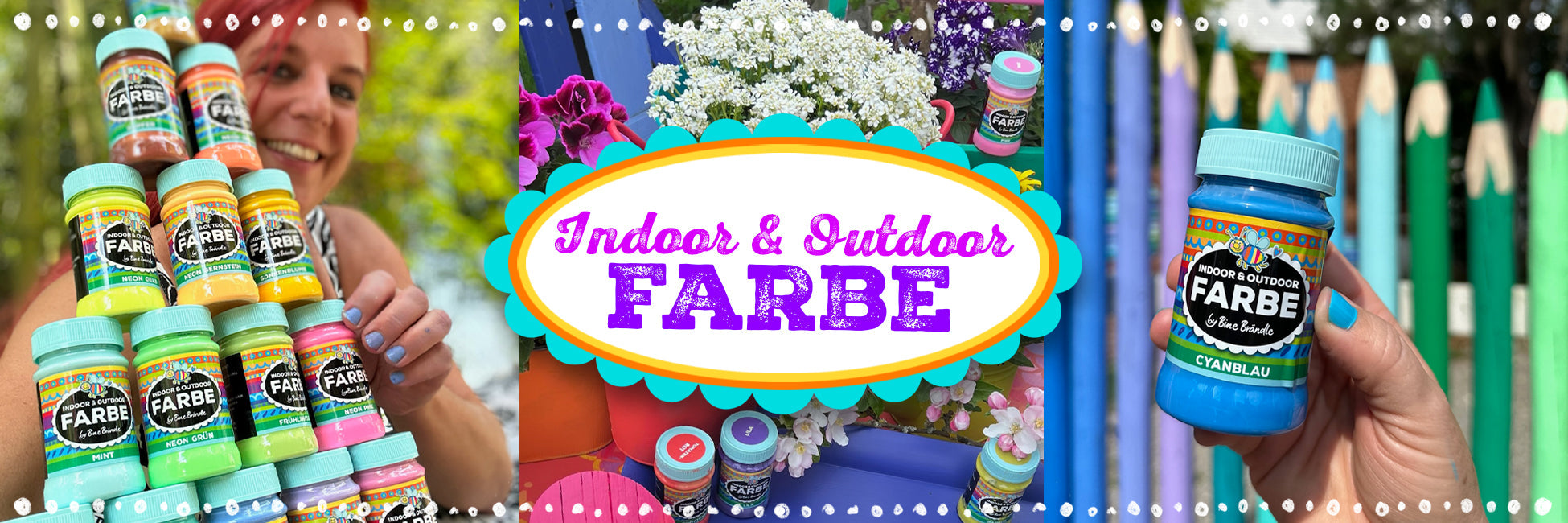 Indoor und Outdoor Einzelfarben