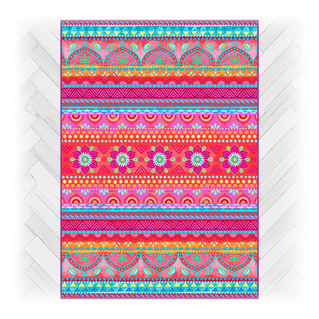 Teppich - Boho Pink Orange