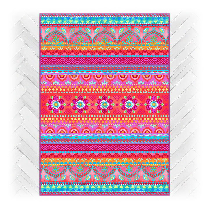 Teppich - Boho Pink Orange