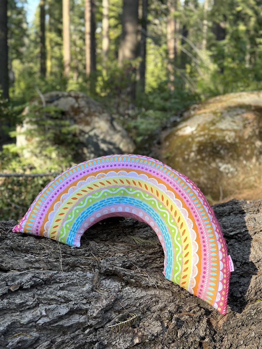 Kopfkissen DreamFix - Regenbogen Pastellgelb - 80 x 40 cm