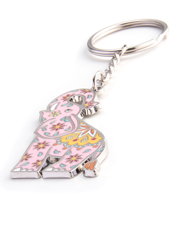 Schlüsselanhänger Elefant rosa