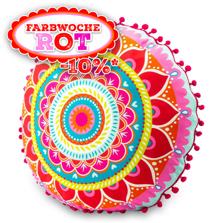 Dekokissen - Mandala Pink - 50 cm