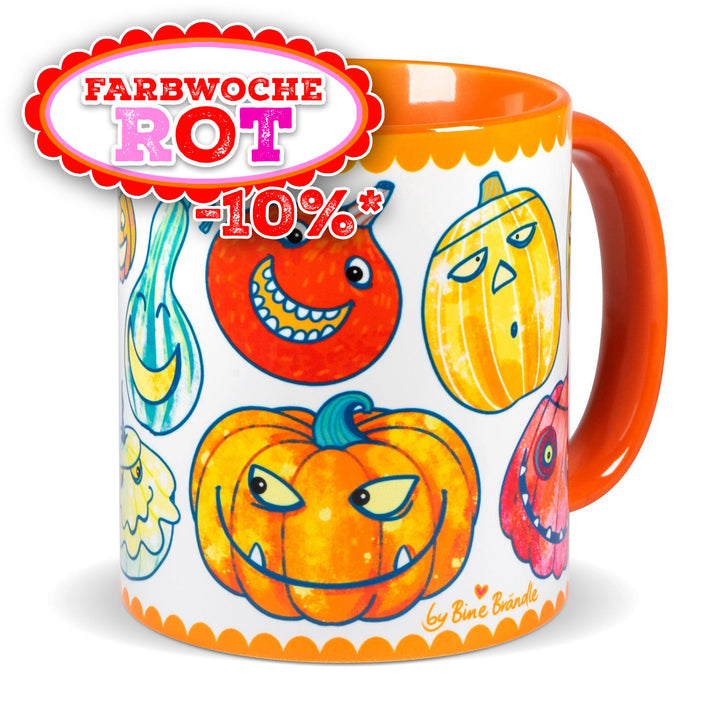 Kürbis-Orange - Tasse