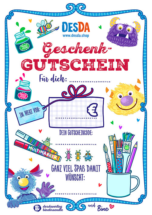 GUTSCHEIN 15 € - 200 € - PER E-MAIL – DESDA Verlag GmbH