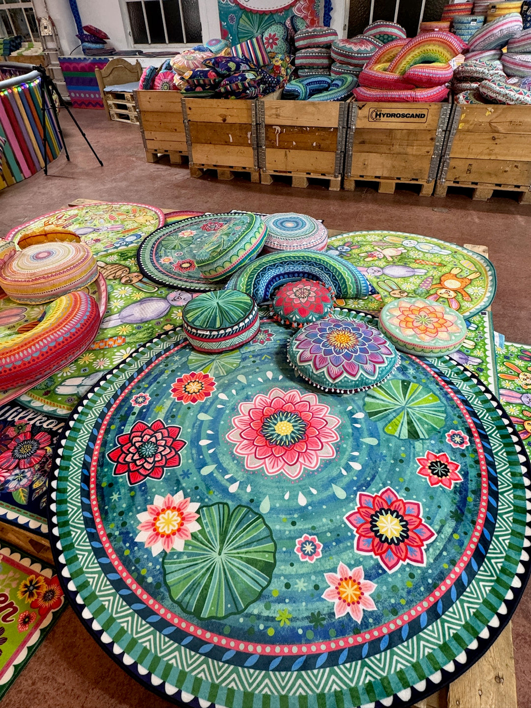 Teppich - Seerosenteich Rund