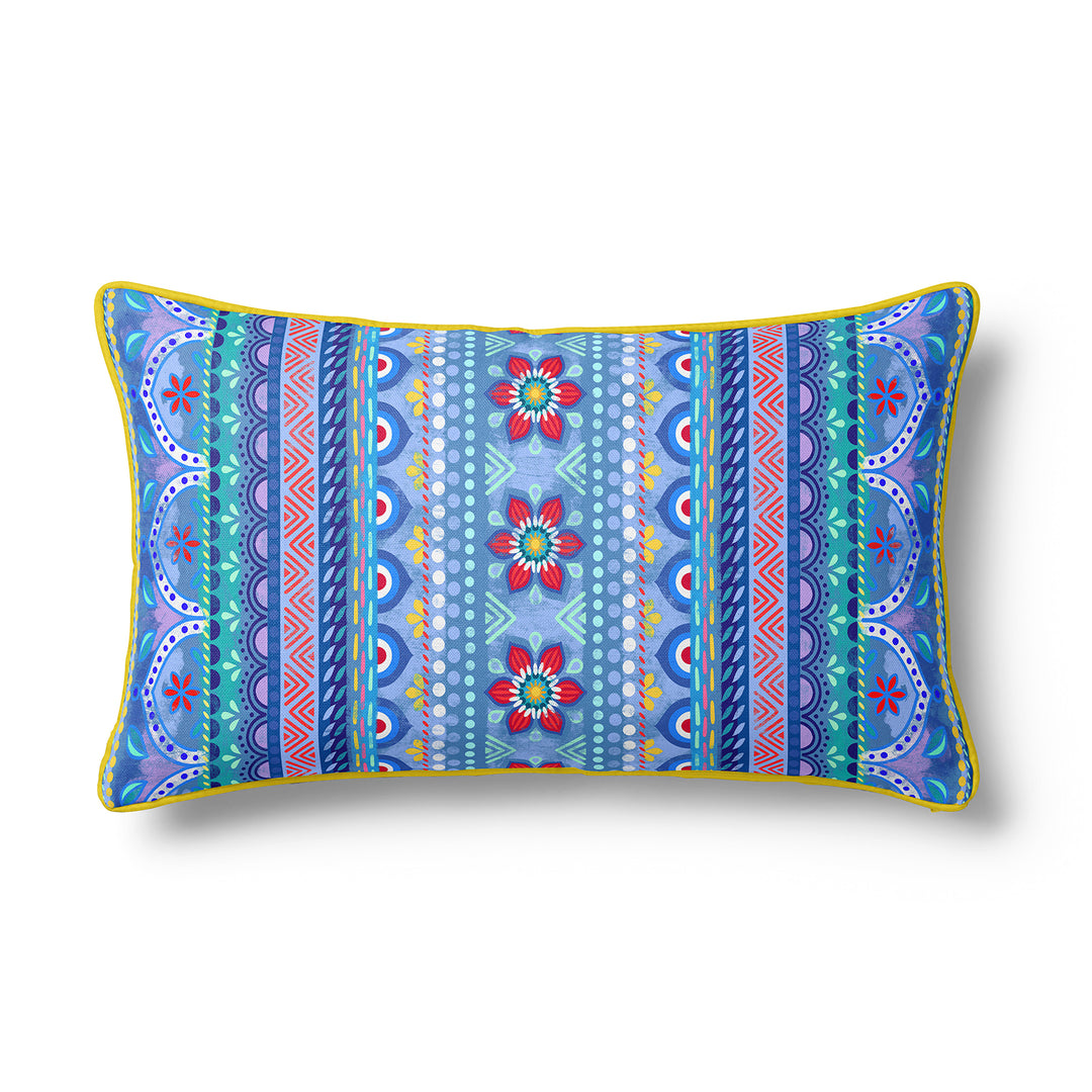 Dekokissen - Boho Blau - 60 x 30 cm