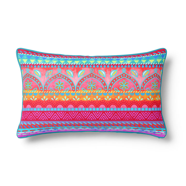 Dekokissen - Boho Pink Orange - 60 x 30 cm
