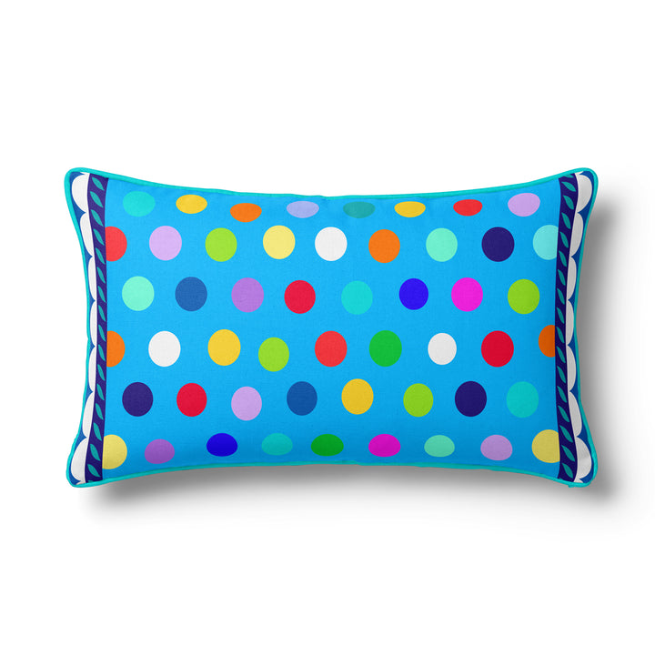 Lieblingskissen – Konfetti blau 60 cm x 30 cm