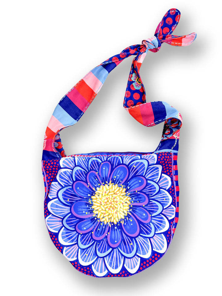 Lieblingstasche Blumenmeer blau