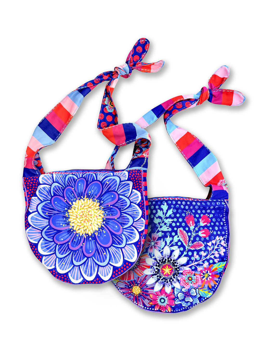 Lieblingstasche Blumenmeer blau