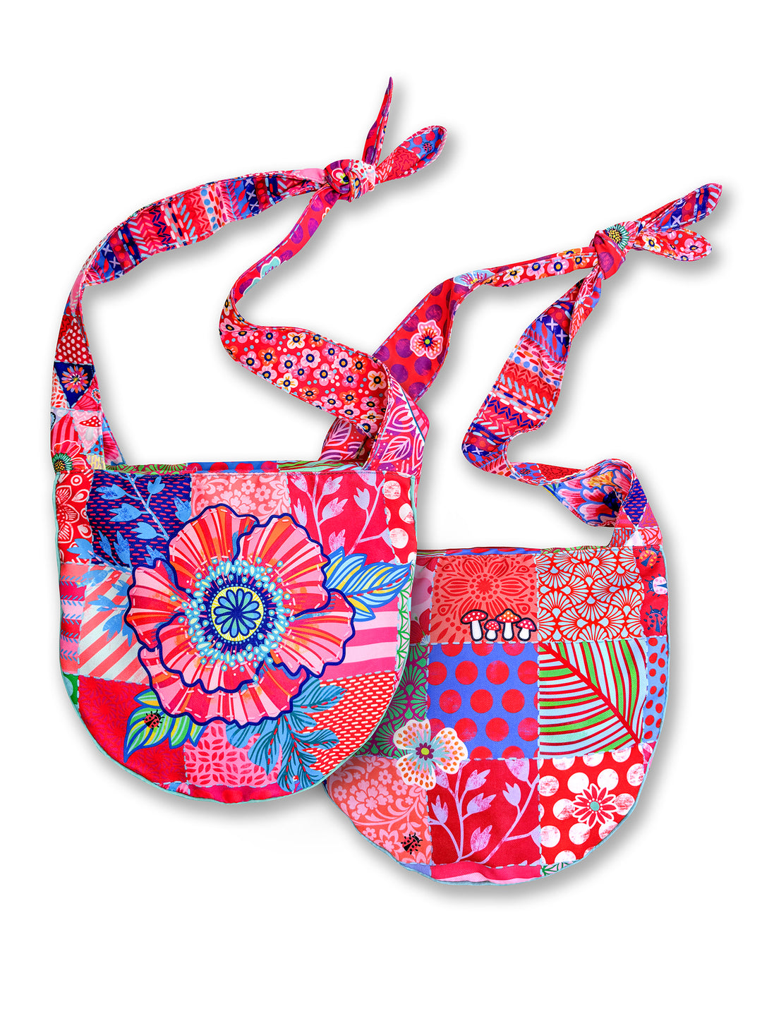 Lieblingstasche Patchwork rot