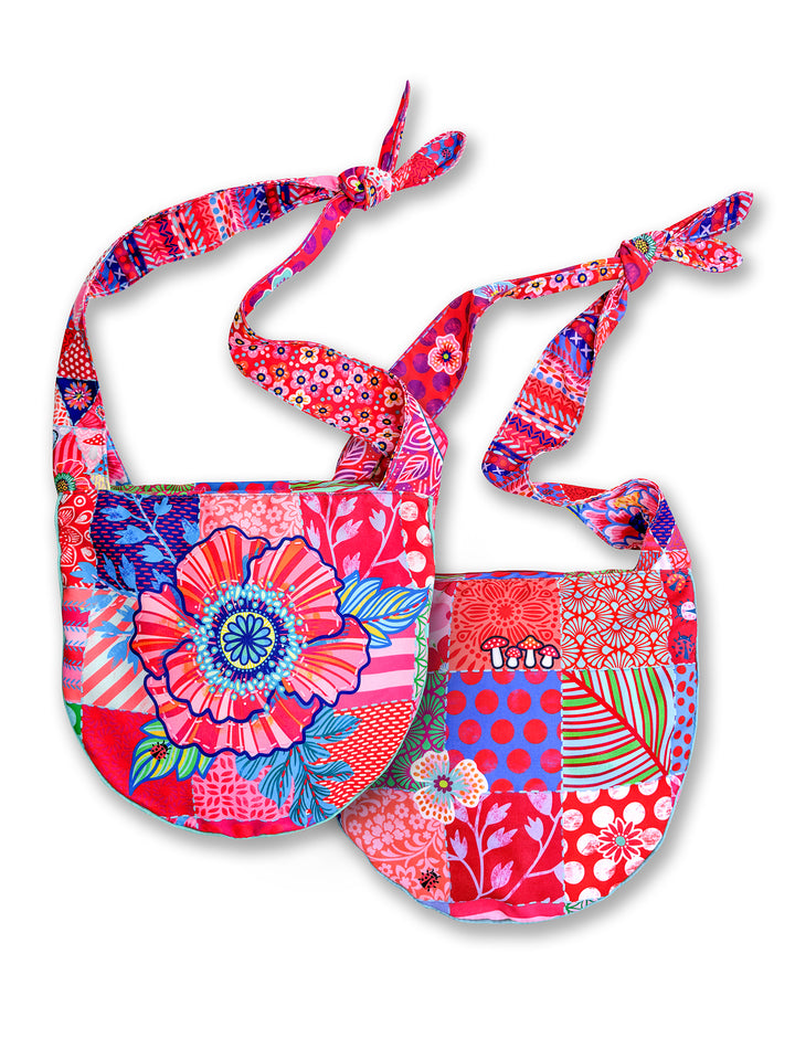 Lieblingstasche Patchwork rot