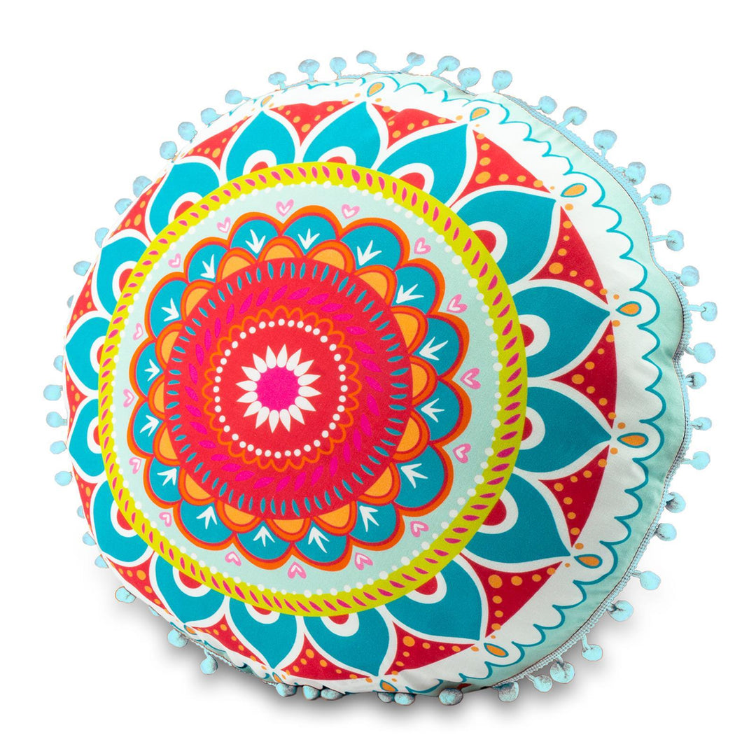 Dekokissen - Mandala Türkis - 35 cm
