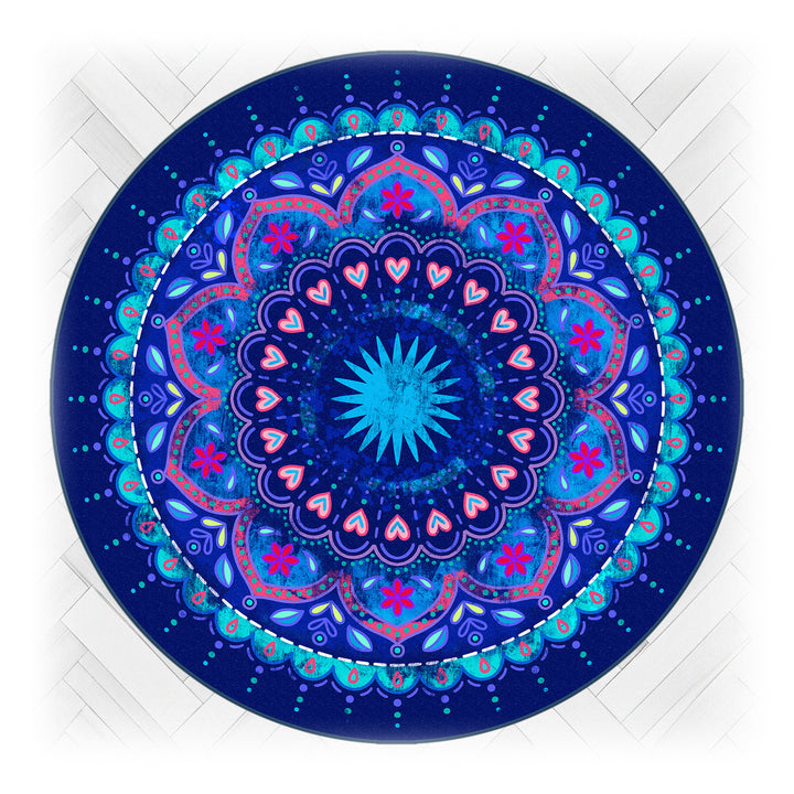 Teppich - Mandala Mitternachtsblau