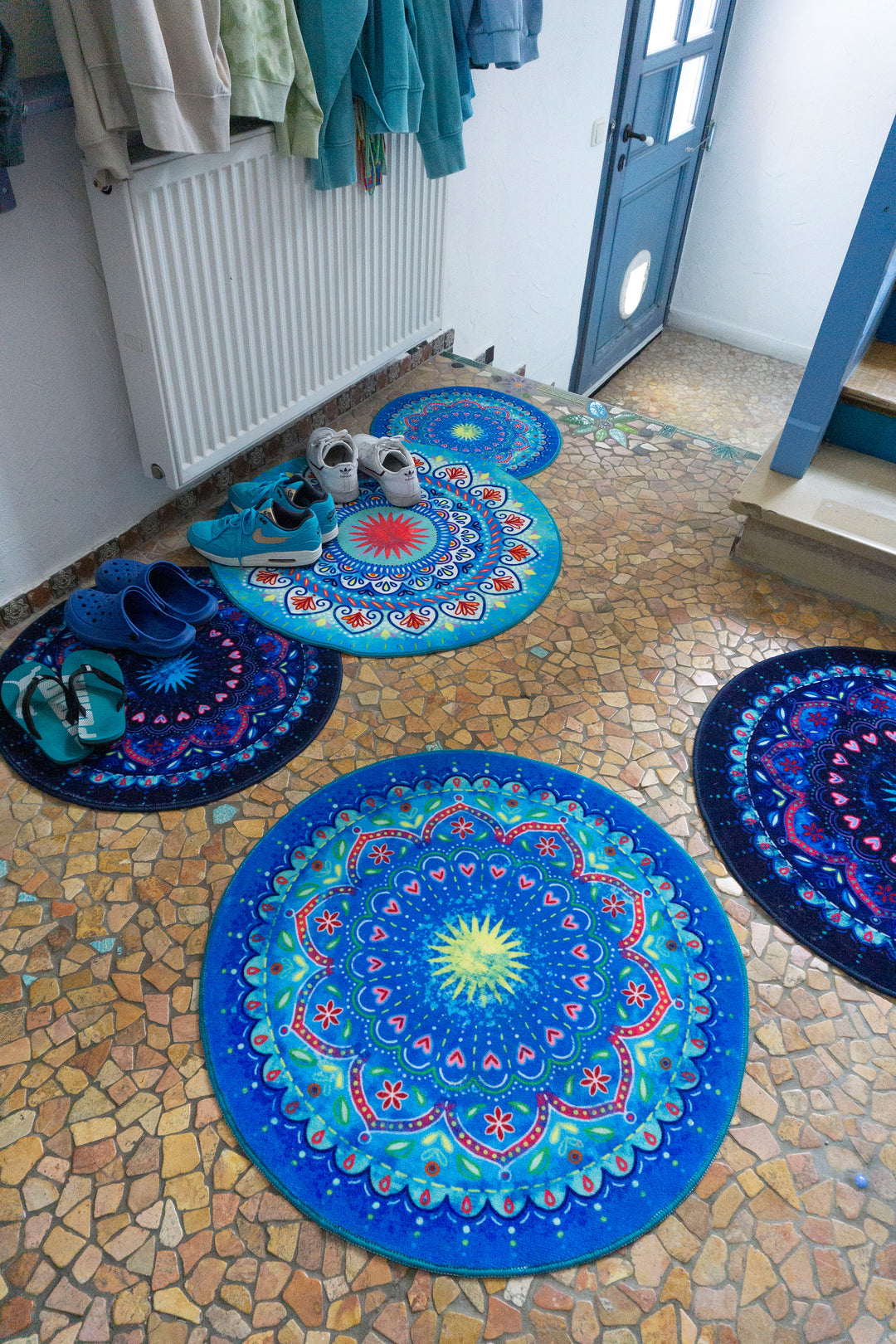 Teppich - Mandala Blau