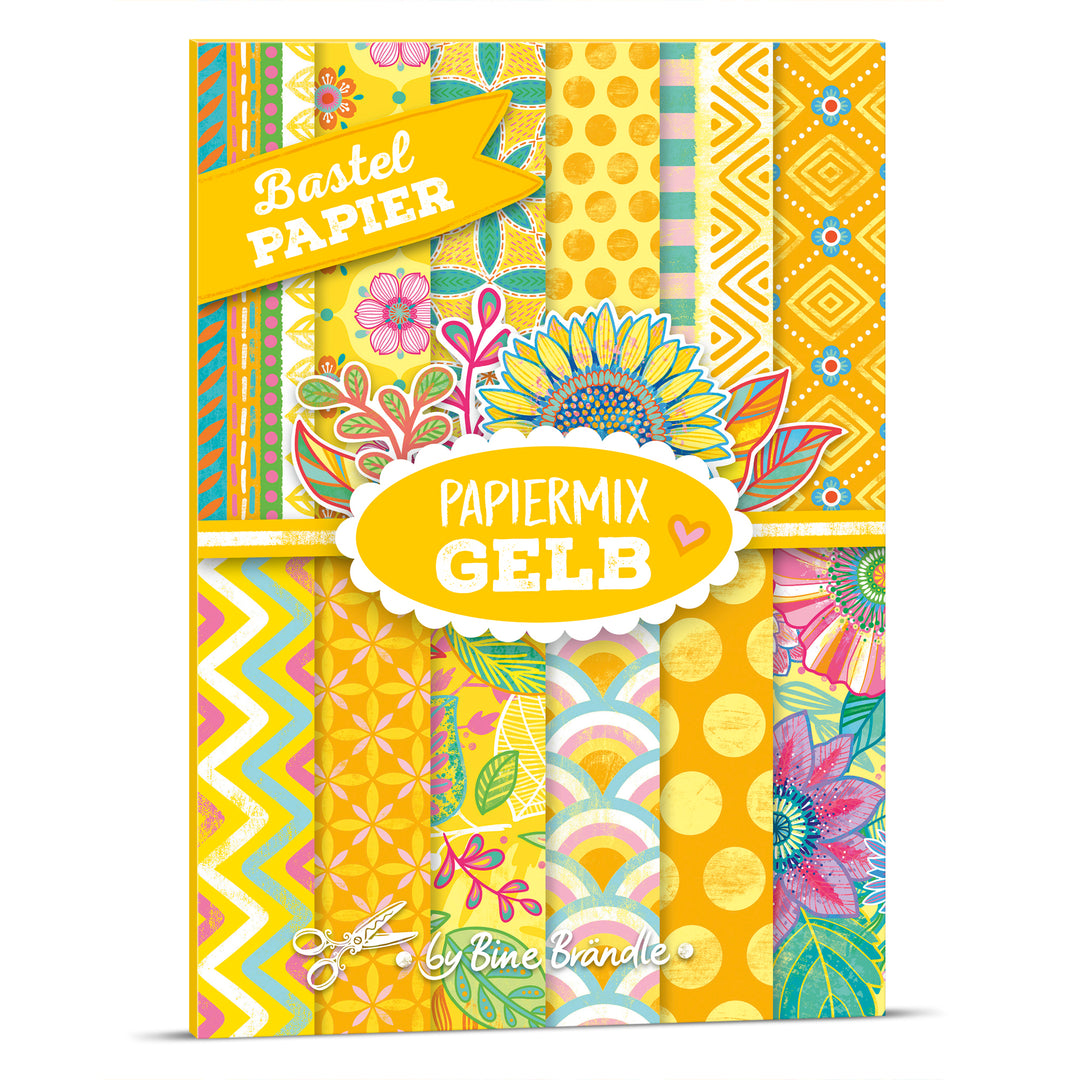 Bastel PAPIER - PAPIERMIX  - Bündel mit alle 8 Mappen