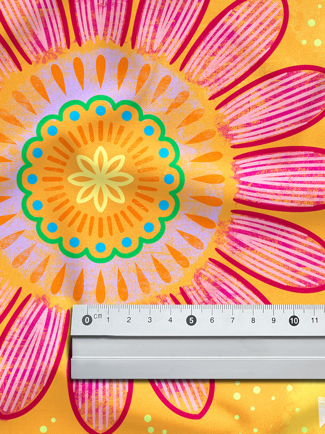 Mandalas orange – Stoff