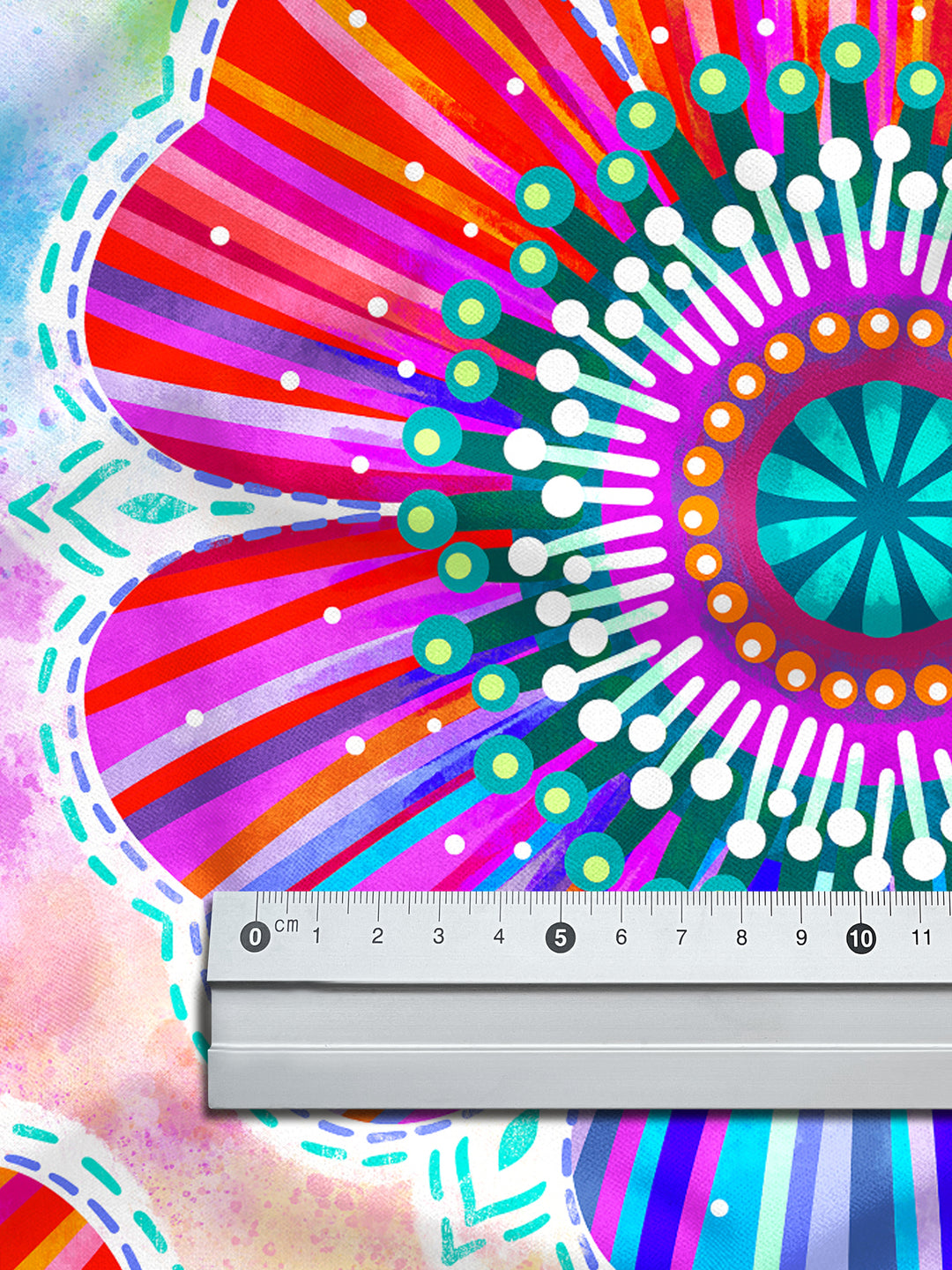 Regenbogenblume viele – Stoff