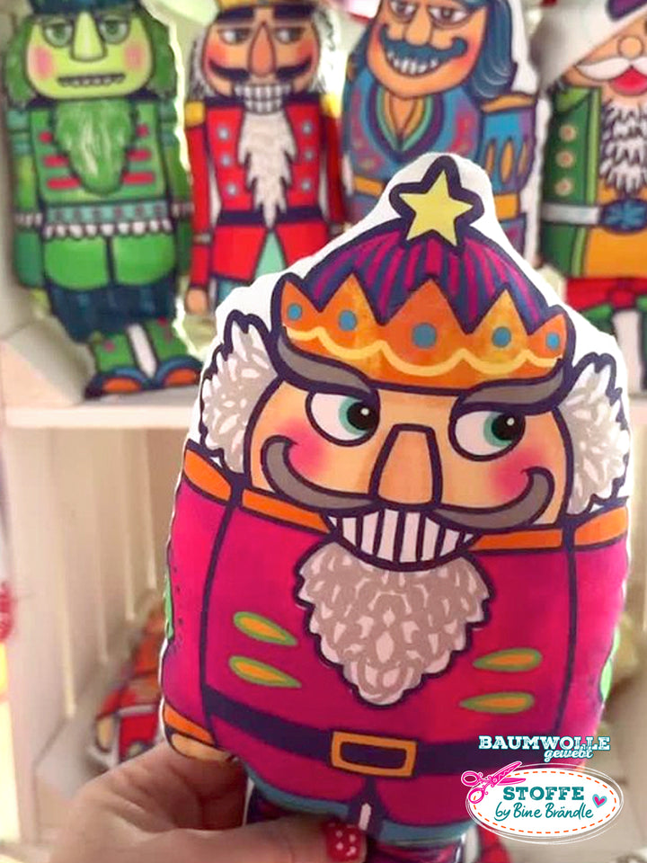 Nussknackerstoff groß - Stoff Klassiker