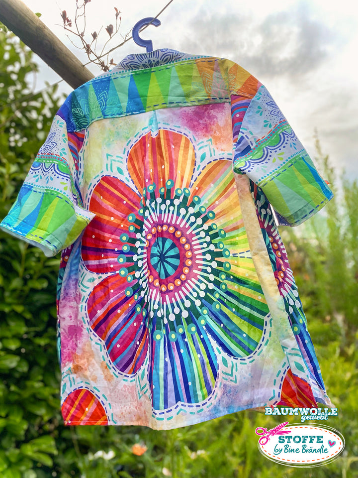 Regenbogenblume - Stoff