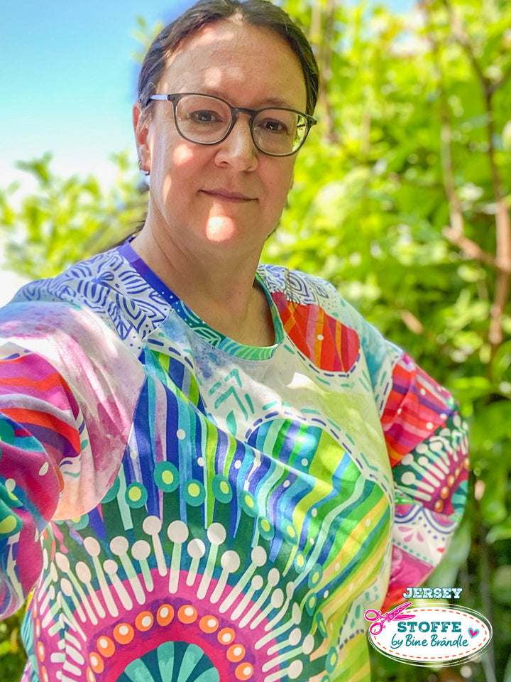 Regenbogenblume - Stoff