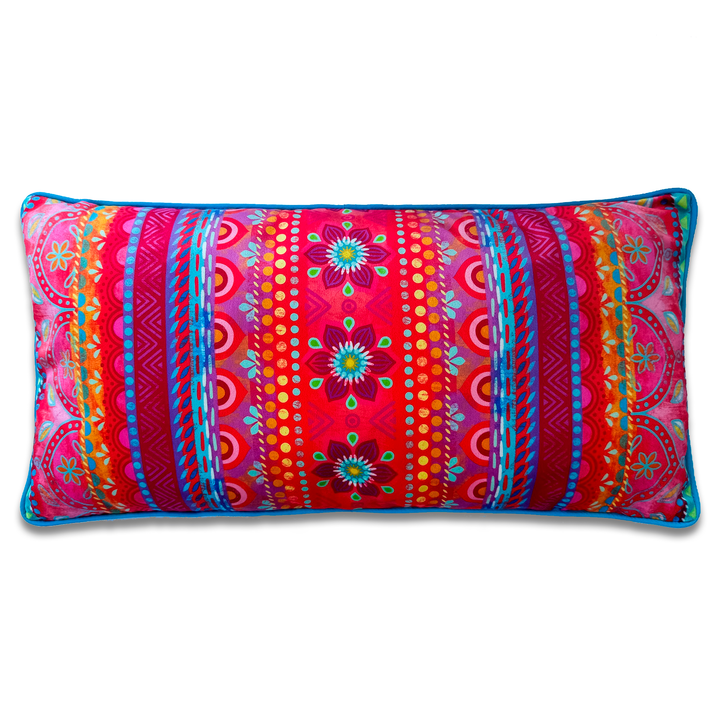 Dekokissen - Boho Pink Orange - 60 x 30 cm