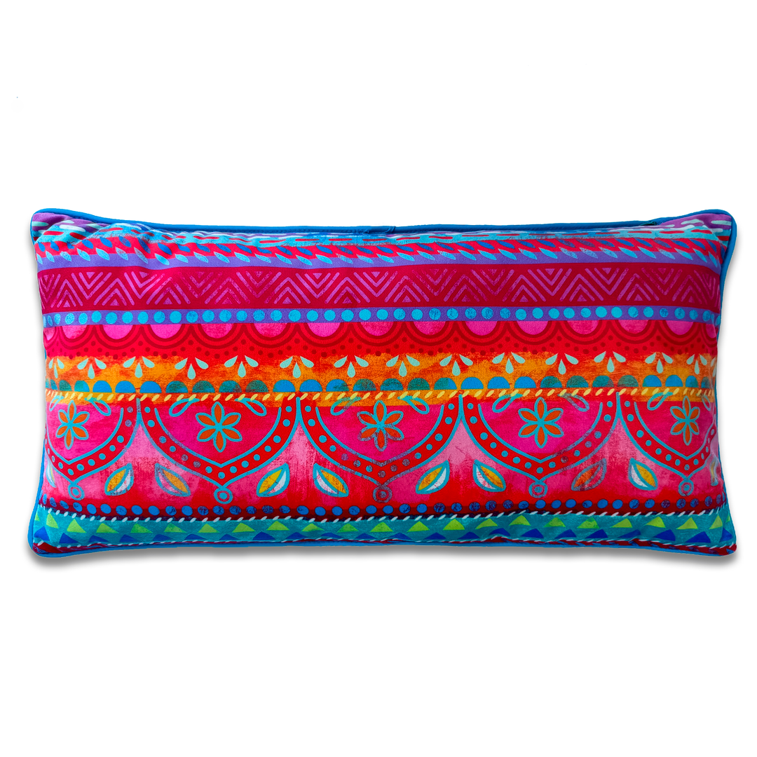 Dekokissen - Boho Pink Orange - 60 x 30 cm