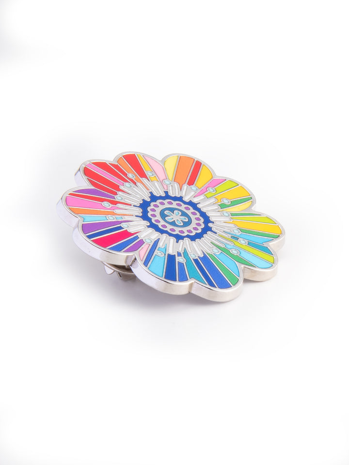 Pin Blume Regenbogen