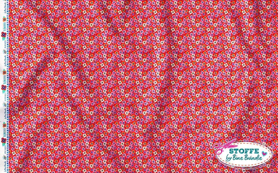 Miniblümchen pink – Stoff