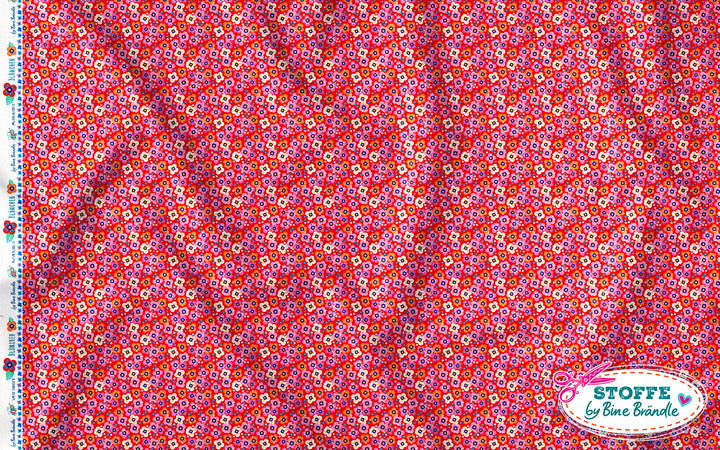 Miniblümchen pink – Stoff