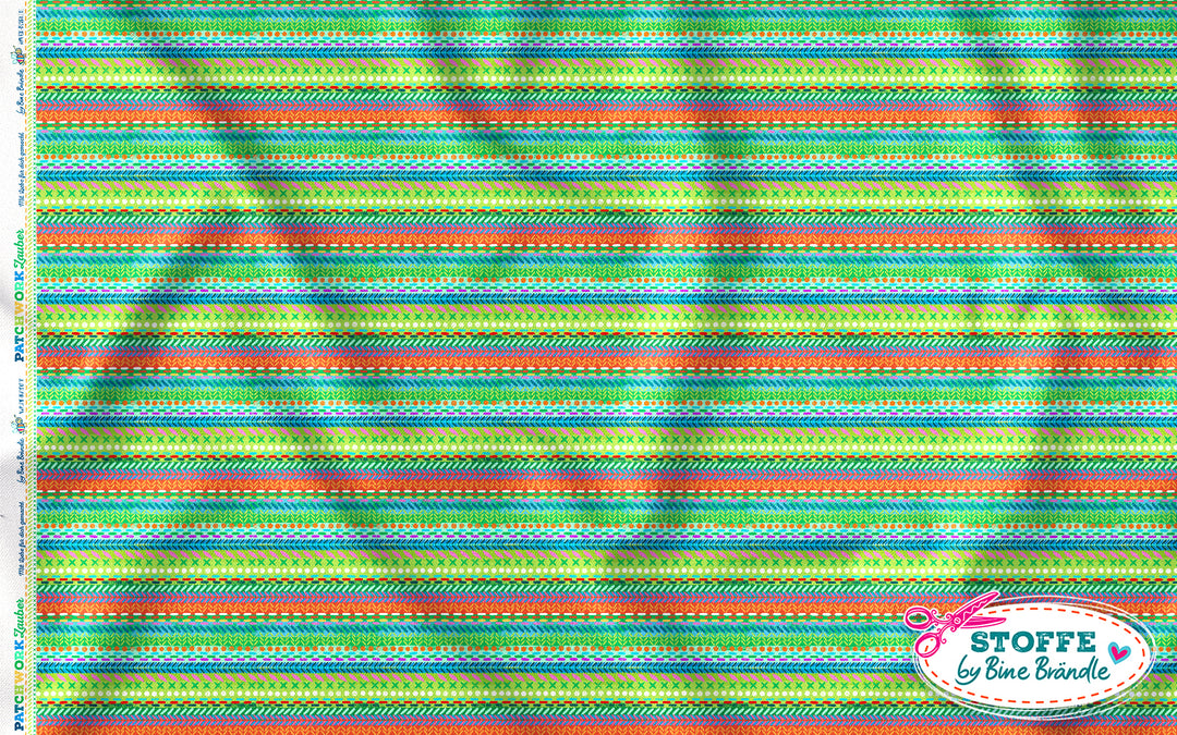 Patchwork Nähte grün – Stoff