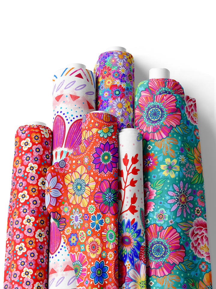 FLORA Orange – Stoff