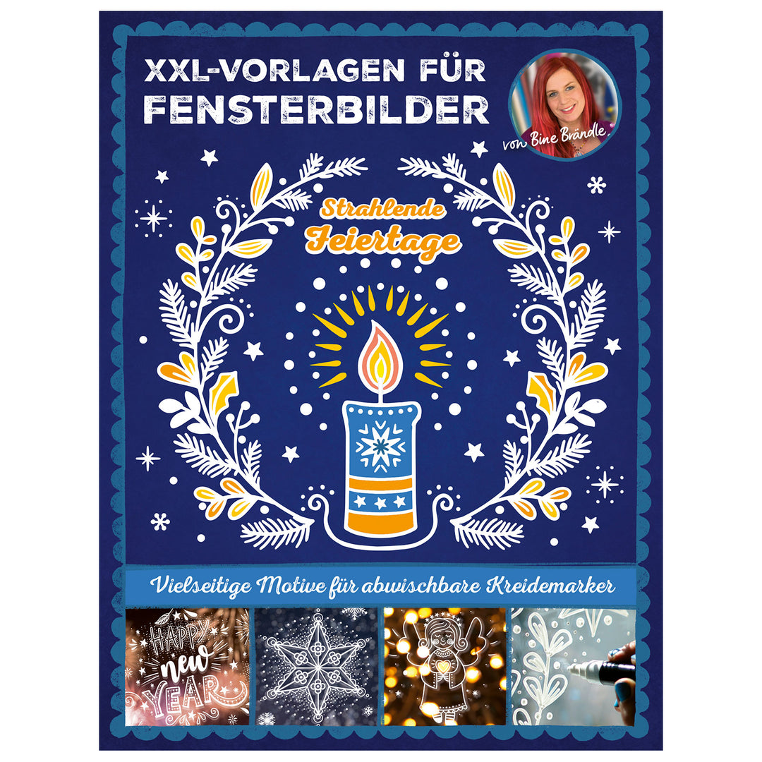 XXL-VORLAGEN FÜR FENSTERBILDER Strahlende Feiertage