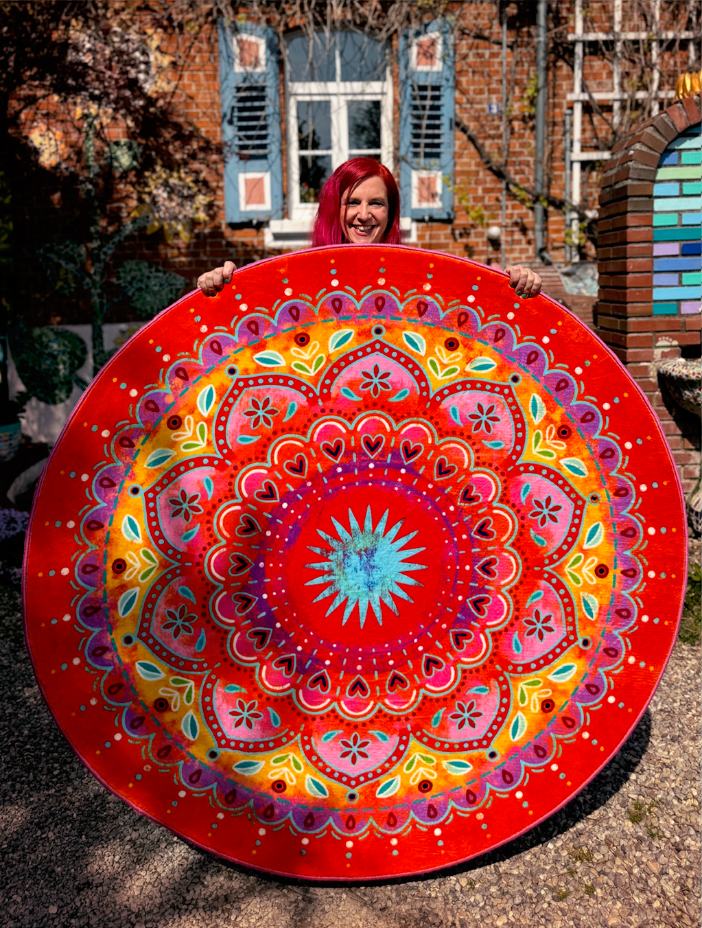Teppich - Mandala Pink Orange
