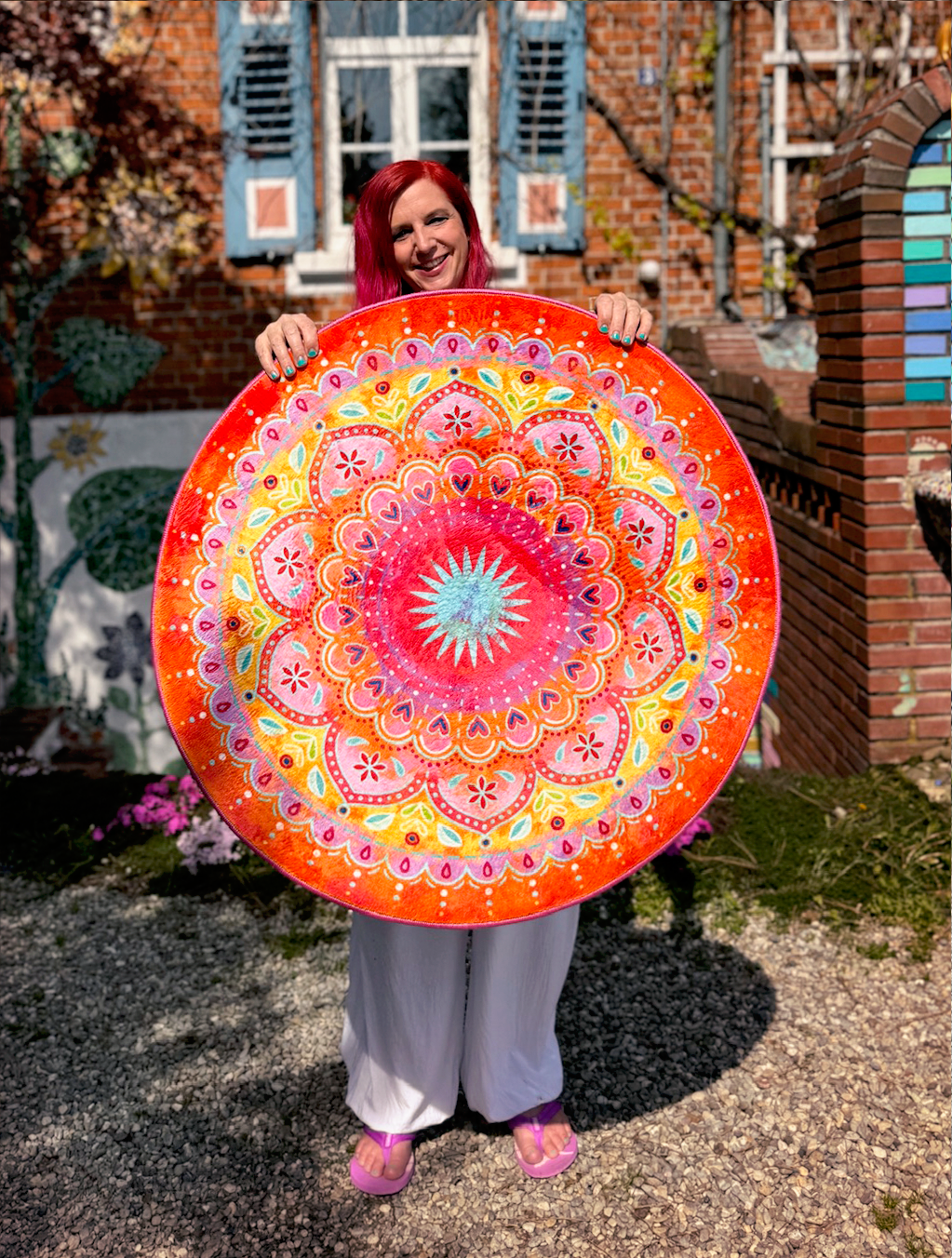 Teppich - Mandala Pink Orange
