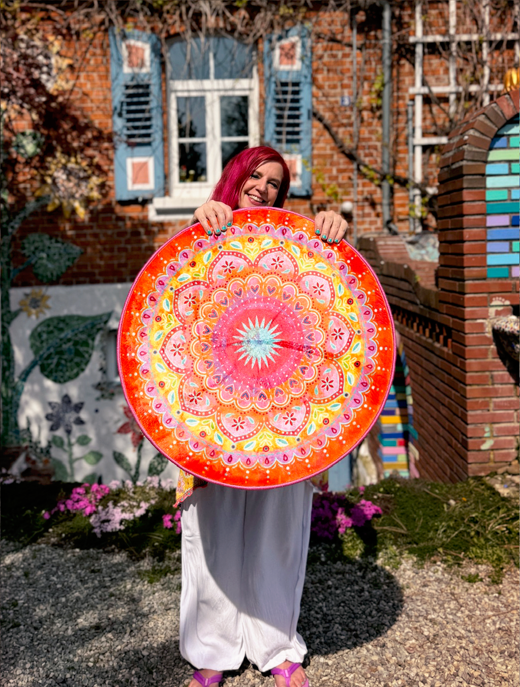 Teppich - Mandala Pink Orange
