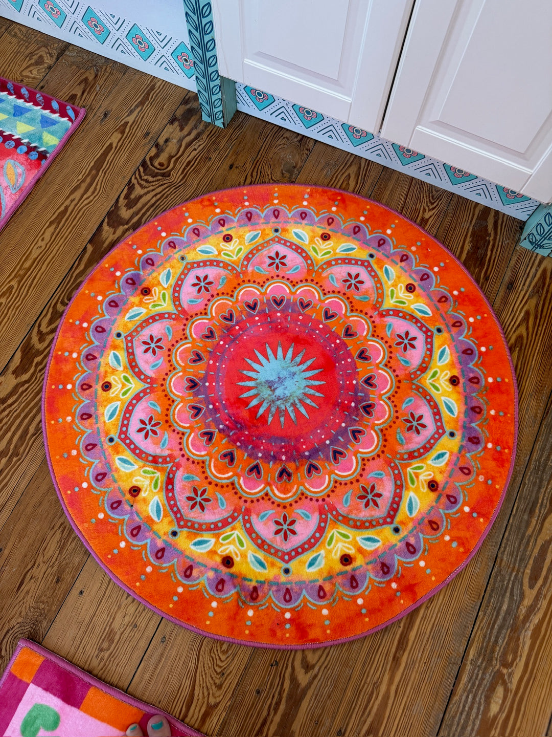 Teppich - Mandala Pink Orange