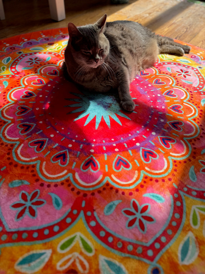 Teppich - Mandala Pink Orange