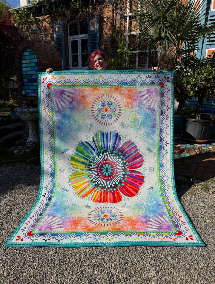 Teppich - Regenbogenblume