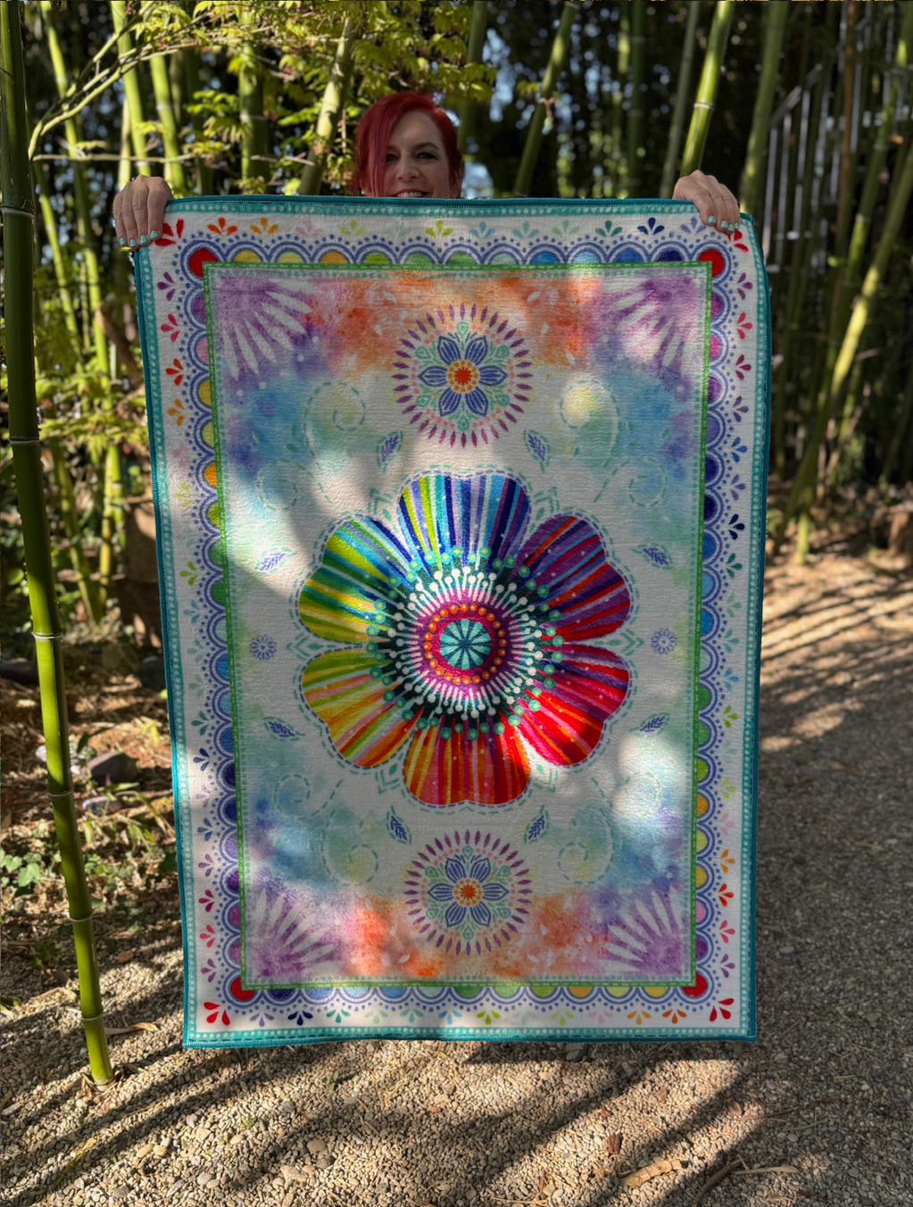 Teppich - Regenbogenblume