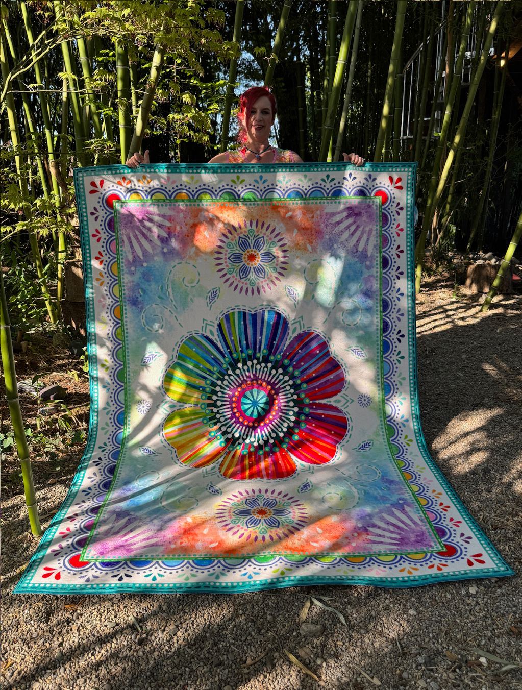 Teppich - Regenbogenblume