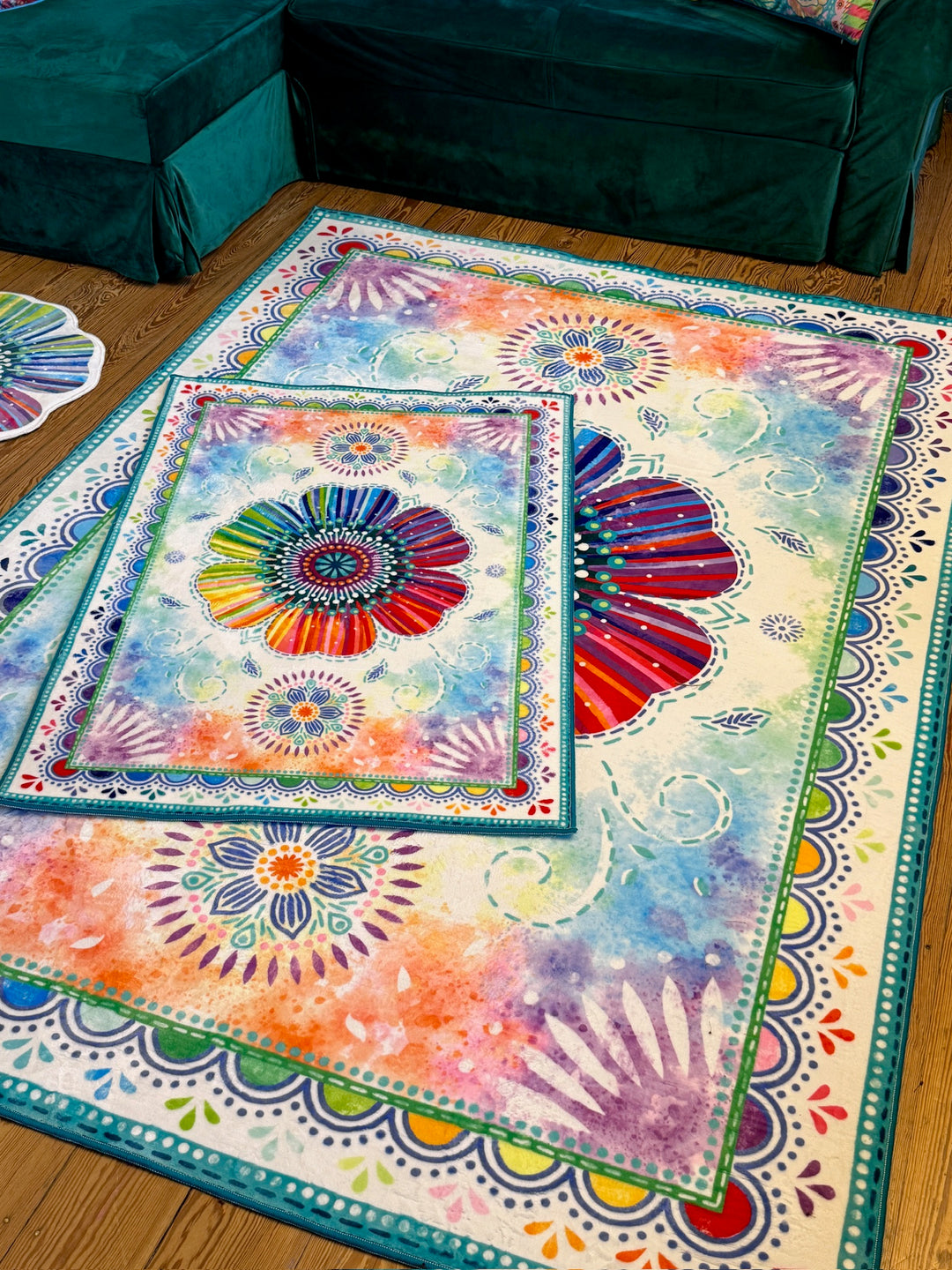 Teppich - Regenbogenblume