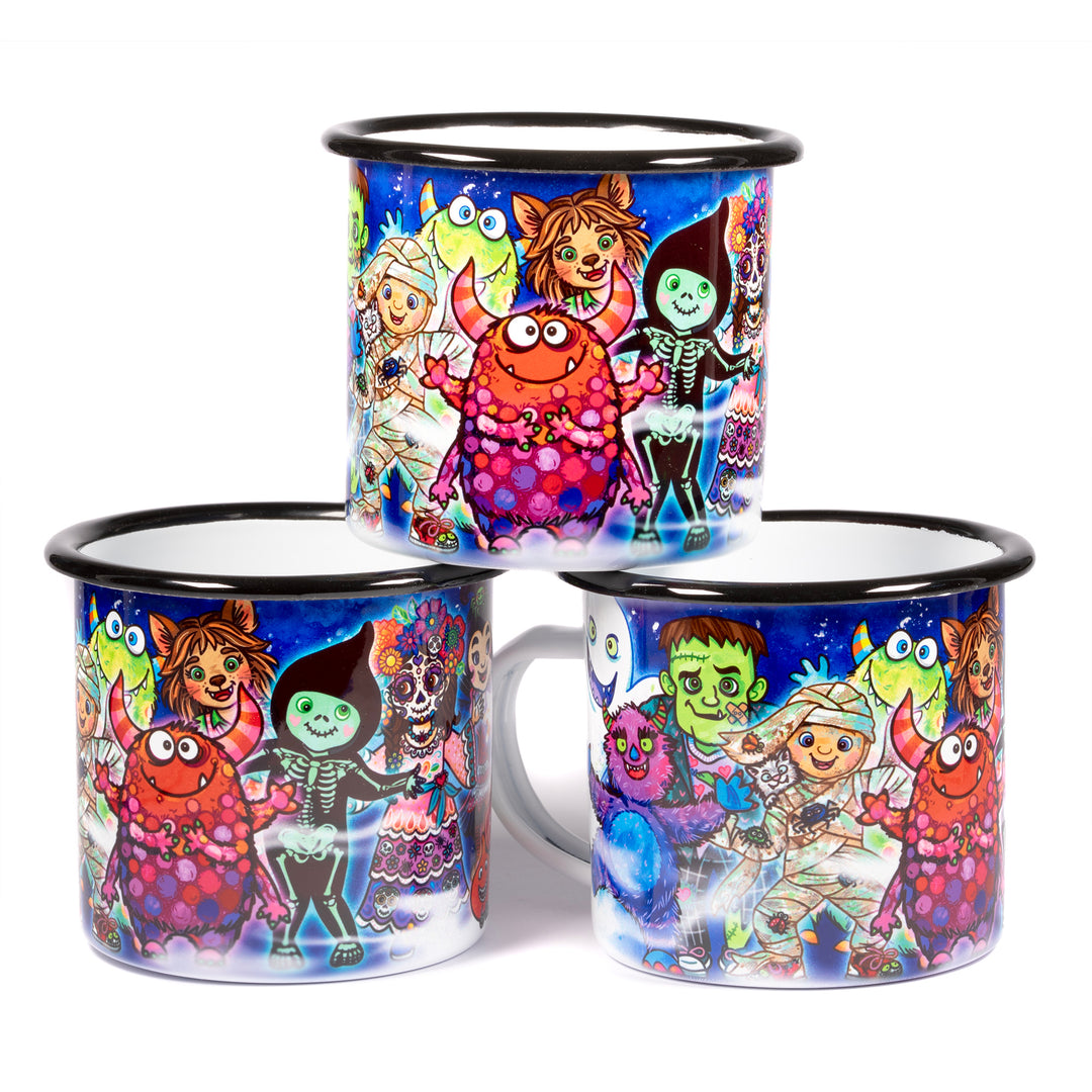 Gruselgang Tasse aus Emaille