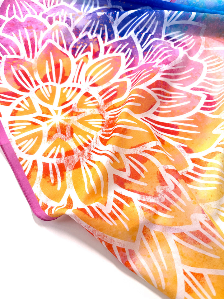 Tuch Wasserfarben Blume