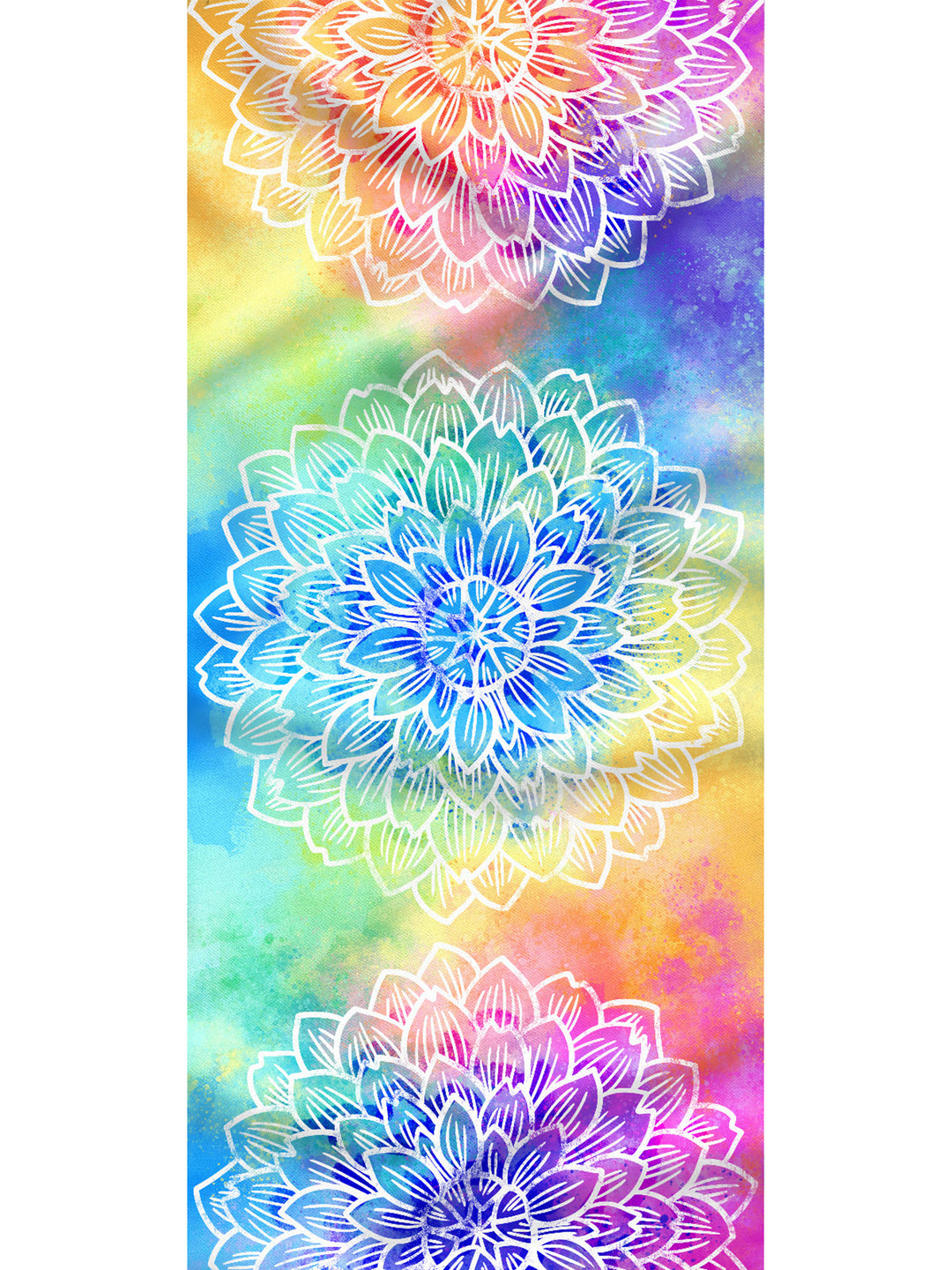 Tuch Wasserfarben Blume