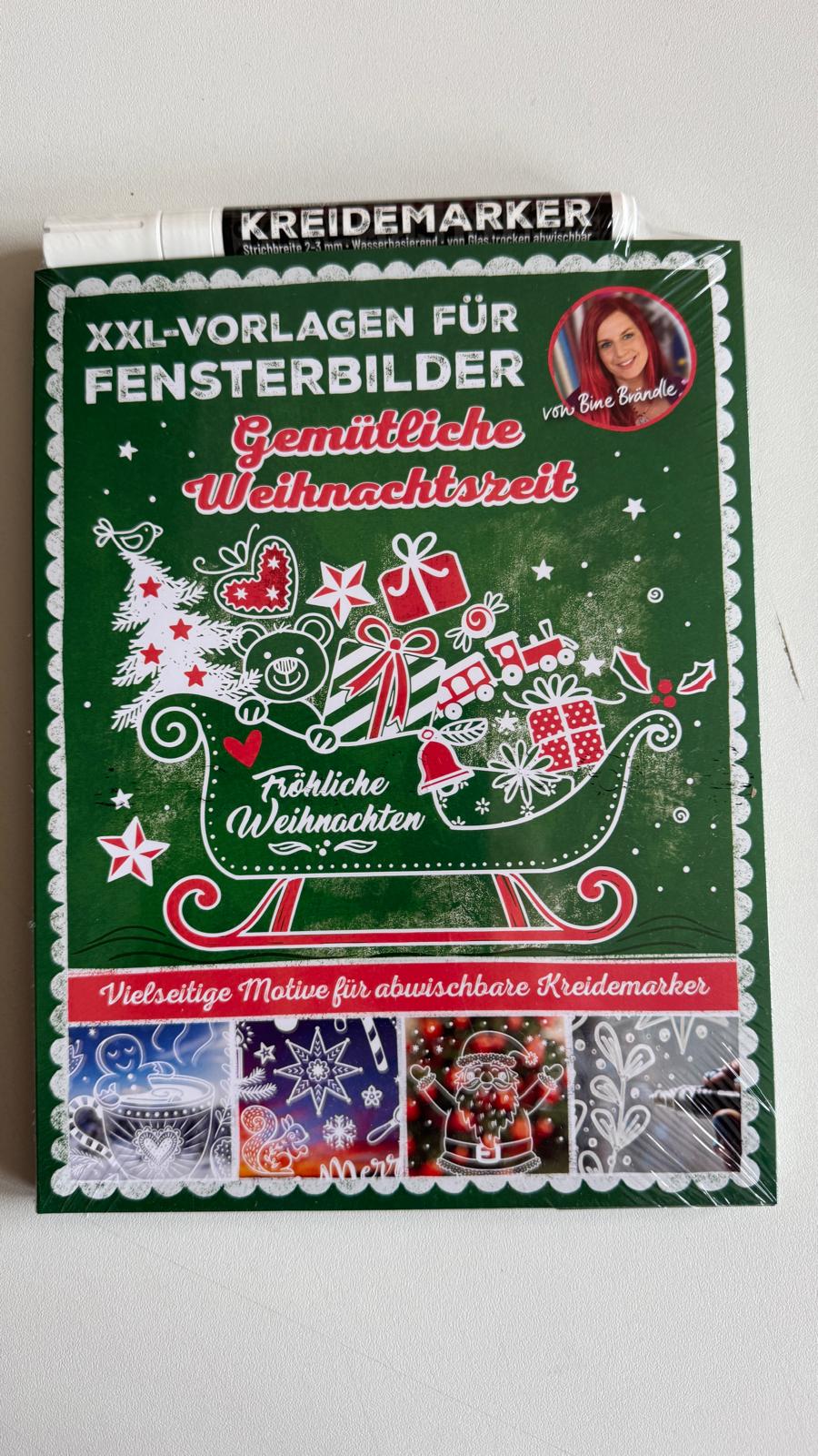 XXL-VORLAGEN FÜR FENSTERBILDER Gemütliche Weihnachtszeit