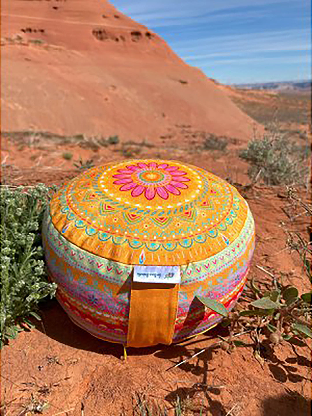 Yogakissen – Mandala Sonnentag