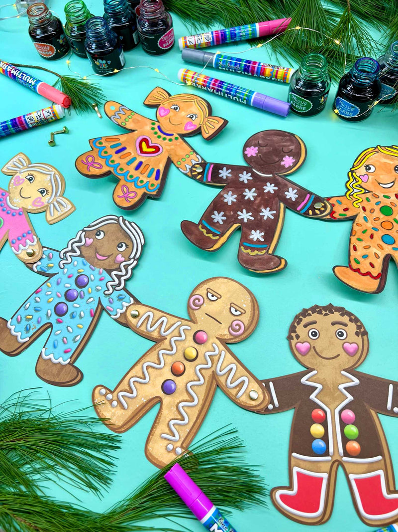 Lebkuchenmännchen Bastel-Set
