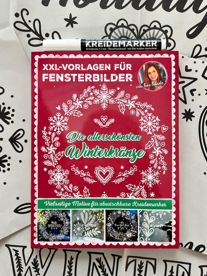 XXL-VORLAGEN FÜR FENSTERBILDER Die allerschönsten Winterkränze