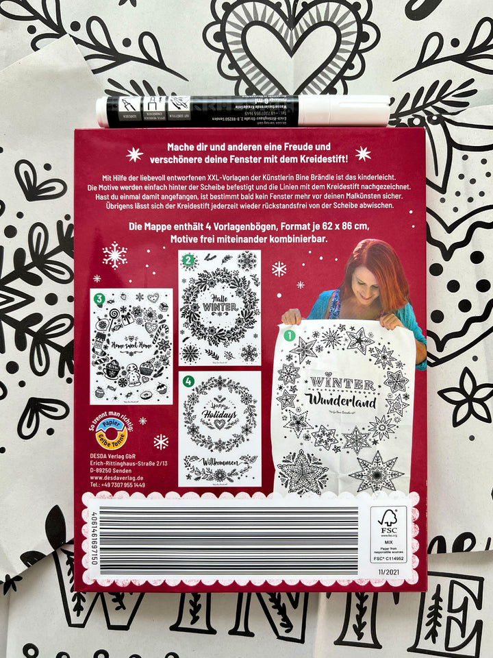 XXL-VORLAGEN FÜR FENSTERBILDER Die allerschönsten Winterkränze